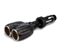 Cartrend Adattatore Presa Accendisigari 2 Vie 8A 90° Doppia Presa Nero