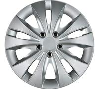 Cartrend 70278 Kit copricerchi Storm con dadi cromati, 4 pezzi, 15"