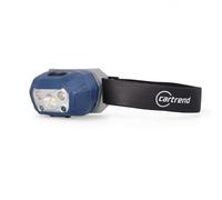 cartrend Lampada frontale a LED con cinque diversi lichodi e sensore di movimento, Power LED ad alta luminosità, potenza 400 lumen, 6500 K, grande batteria 1500 mAh, certificato IP65