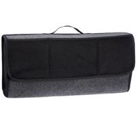 CARTREND UNITEC 73615 - Organizer per Bagagliaio, con Chiusura in Velcro, Robusto Feltro Grigio, Nero