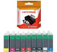 Cartridge gex - Set di 8 cartucce di ricambio compatibili per Epson Stylus Photo R2000