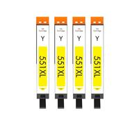 Cartridgeify 4x CLI-551 XL Giallo Compatibile con Cartucce d'inchiostro Canon CLI-551XL Y Multipack, per Pixma MX725 MX925 iP7250 iP8750 iX6850 MG5450 MG5550 MG5650 MG6350 MG6450 MG6650 MG7550