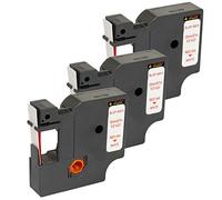 Cartridges Kingdom 3 Compatibile Nastro per Dymo D1 45015 (12mm x 7m) Rosso su Bianco