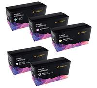 CARTRIDGES KINGDOM CLT-406S Kit 5 Toner compatibili per Samsung CLP-360 CLP-360N CLP-365 CLP-365W CLX-3300 CLX-3305 CLX-3305FN CLX-3305W CLX-3305FN CLX-3305FW Xpress C410W C460W SL-C460FW C467W