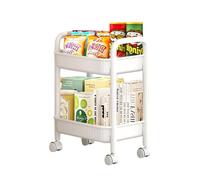 Carts Da Cucina Su Ruote-Carrello Utility Anti-Slip Impermeabile Avvolgibile | 2 Livelli Di Asciugatura Rapida Per Prodotti Per La Cura Della Pelle E Bottiglie Di Salsa, Solido