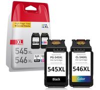 Cartucce 545 546XL Compatibili per Cartucce Canon 545 546, per Canon Pixma MX490 MX495 MG2550s MG2550 TS3150 TS3151 TS3350 TR4550 TR4551 - Alta Resa (cartuccia 545 546 XL)