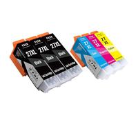 Cartucce a getto d'inchiostro 27XL (3x nero, 1 ciano, 1 magenta, 1 giallo)
