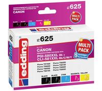 Cartucce combo pack Edding Compatibile sostituisce Canon PGI-580XXLBK/CLI Nero,