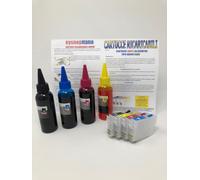 CARTUCCE COMPATIBILI ORIGINALI INKJET PER EPSON 16XL + 400ml INCHIOSTRO WF2660WF