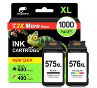 CARTUCCE COMPATIBILI PER CANON PIXMA TS3750I TS3752I NERO E COLORE XL
