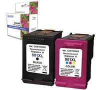CARTUCCE COMPATIBILI PER HP 901 XL NERO + 901 XL COLORE 901XL CARTUCCIA STAMPANTE OFFICEJET 4500, J4500 WIFI, J4524, J4535, J4580, J4585, J4600, J4624, J4660AIO, J4680, J4860, G510n, G510