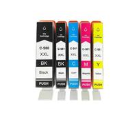 Cartucce di inchiostro da 20pk compatibili con PGI580 CLI581 PGI 580 581 per TS705 TR7550 TR8550 TS6150 TS6250 TS8150 TS8250(1SET)