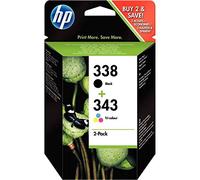 CARTUCCE DI STAMPA HP 338/343 - PACCO MISTO