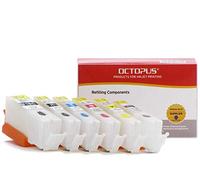Cartucce di stampa ricaricabili compatibile per Canon PGI-550, CLI-551 incl. grigio con chip autoreset (non OEM) per Canon Pixma MG 7150, IP 8750, MG 6350, IP 8700, MG 7100, MG 6300