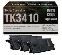 Cartucce di toner ad alta capacità PA5000x PA5000ifx compatibili TK3410 Toner ad alta capacità per Kyocera ECOSYS PA5000x PA5000ifx Stampanti con chip 15500 pagine,TK3410-3PC