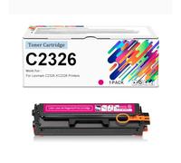 Cartucce Di Toner Compatibili C2326 24B7495 24B7496 24B7497 24B7498 Ad Alta Resa (senza Chip) 5500-6000 Pagine Per Stampanti Lexmark C2326 XC2326,Magenta-1 Pack