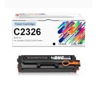 Cartucce Di Toner Compatibili C2326 24B7495 24B7496 24B7497 24B7498 Ad Alta Resa (senza Chip) 5500-6000 Pagine Per Stampanti Lexmark C2326 XC2326,Black-1 Pack