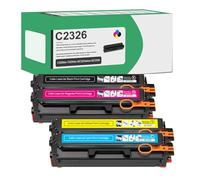 Cartucce Di Toner Compatibili C2326 24B7495 24B7496 24B7497 24B7498 (senza Chip) 5500-6000 Pagine Ad Alta Capacità Per Stampanti Lexmark C2326 XC2326,4 Colors-1 Pack