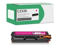 Cartucce Di Toner Compatibili C2326 24B7495 24B7496 24B7497 24B7498 (senza Chip) 5500-6000 Pagine Ad Alta Capacità Per Stampanti Lexmark C2326 XC2326,Magenta-1 Pack