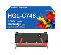 Cartucce di toner compatibili C746 C746A1KG C746A1CG C746A1MG C746A1YG per stampanti Lexmark C746 C746dn C746dtn C746n C748 C748de C748dte C748e,C746-BK