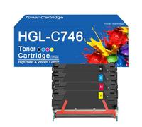 Cartucce di toner compatibili C746 C746A1KG C746A1CG C746A1MG C746A1YG per stampanti Lexmark C746 C746dn C746dtn C746n C748 C748de C748dte C748e,C746-4Color