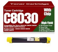 Cartucce di toner compatibili C8030 C8035 C8045 C8055 C8070 nero giallo magenta ciano toner ad alta capacità per Xerox AltaLink C8030 C8035 C8045 C8055 C8070 Stampanti,Yellow-C8030