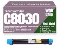 Cartucce di toner compatibili C8030 Nero Giallo Magenta Ciano C8035 C8045 C8055 C8070 ad alta capacità per Xerox AltaLink C8030 C8035 C8045 C8055 C8070 Stampanti,Cyan-C8030