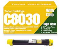 Cartucce di toner compatibili C8035 C8045 C8055 Nero Giallo Magenta Ciano C8030 C8070 per Xerox C8030 C8035 C8045 C8055 C8070 Stampanti ad alta resa,Yellow-C8030
