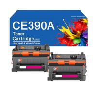 Cartucce di toner compatibili CE390A ad alta capacità, sostitutive per stampante HP LaserJet M4555MFP M601 M601n M602n M602dn M602x M603 M603n M603dn M603xh,CE390A -2SET