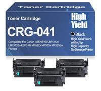Cartucce di toner compatibili CRG041 CRG-041 ad alta capacità per Canon i-SENSYS LBP310 LBP312 LBP312x LBP312dn LBP312dnf LBP312i MF520 MF522 MF522x MF525 MF525x MF525dw,CRG041-3PC