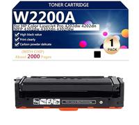 Cartucce di Toner Compatibili W2200A per HP Color LaserJet Pro 4201-4203cdn dn dw 4301 4303dwe fdne fdwe 4301 4303dw fdn fdw Stampanti, Trasparenti e Resistenti,Black