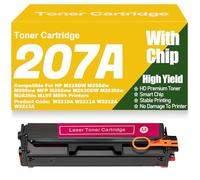 Cartucce di toner compatibili W2210A W2211A W2212A W2213A 207A Nero Giallo Magenta Ciano Toner per HP M225DW M255dw M255nw MFP M282nw M283CDW M283fdw M283fdn M155 M554,Magenta-207A