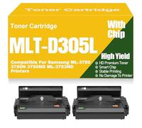 Cartucce di toner di ricambio MLT-D305L ad alta capacità MLT-D305S per Samsung ML-3750 3750N 3750ND ML-3753ND Stampanti,MLT D305S-2PC