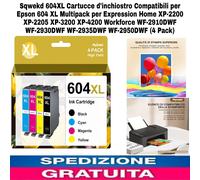 Cartucce d'inchiostro 604XL Compatibili x Epson 604 XL Multipack per Expression