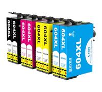 Cartucce d'inchiostro 604XL per Epson 604, 604 XL, compatibili con Epson XP 2205, cartucce per Expression Home XP-2200 XP-3200 XP-3205 XP-4200 XP-4205 Workforce WF-2910 WF-2930 WF-2935 (confezione da