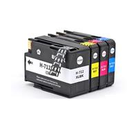 Cartucce d'inchiostro 712XL 712 compatibili for stampante H-*0P O-ficejet Pro T210 T230 T250 T630 T650 Cartuccia d'inchiostro BK:80ML C/M/Y:29ML(黑色)