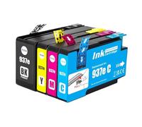 Cartucce d'inchiostro 937 937E 937XL compatibili for HP OfficeJet Pro 9120 | 9122 9123 9125 9130 9720 9730, capacità XL, fornitura inchiostro(1SET)