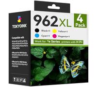 Cartucce d'inchiostro 962XL di ricambio per HP HP962 962 XL, compatibili con HP OfficeJet Pro 9010e 9012e 9014e 9015e 9018e 9019e 9020e 9022e 9025e 9028e serie (962XL-4P, BK/C/M/Y)
