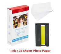 Cartucce d'inchiostro KP108IN 3 e 108 fogli di carta fotografica lucida compatibili con Selphy CP1300 CP1200 CP910 CP900 CP760 6 pollici(1 Ink 36 Papers)
