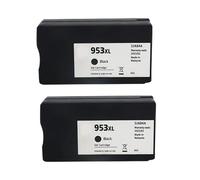 Cartucce d'inchiostro nere 953XL di ricambio for H-*0P 953 XL compatibili con O-ficejet Pro 7720 7730 7740 8710 8715 8718 8720 Peinter(2BK)