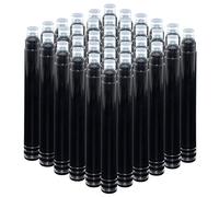 Cartucce d'Inchiostro per Jinhao Penna Stilografica Colore Nero, set di 50 Ricaricare le Cartucce di Inchiostro Dimensione Standard Internazionale, Diametro Foro 2,6 mm