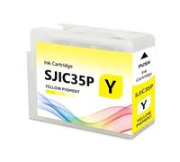 Cartucce d'inchiostro SJIC35P compatibili for Epson CW-C6500P CW-C6000A | CW-C6000P CW-C6500A, 80ML, chip incluso, stampa etichette(YL)