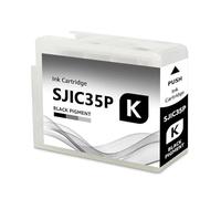 Cartucce d'inchiostro SJIC35P compatibili for Epson CW-C6500P CW-C6000A | CW-C6000P CW-C6500A, 80ML, chip incluso, stampa etichette(BK)