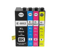 Cartucce d'inchiostro T802XL T802 compatibili for Epson WorkForce WF-4720 | WF-4730 WF-4734 WF-4740 WF-4745, 802XL 35XL 3591