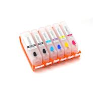 Cartucce d'inchiostro vuote PGI-580 CLI-581 compatibili con Canon TS6350 | PIXMA TS6351 TS705 TS8252 TS8350 TS8351 TS8352 TS9150 TS9155, chip incluso, design ricaricabile(6Color)
