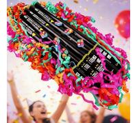 Cartucce Elettriche per Cannone di Coriandoli, Confezione da 26/50 Coriandoli Multicolori per Matrimoni ed Eventi, Nastro di Carta da 31,5 pollici Compatibile con Macchine a 2 e Colored strips 50PCS