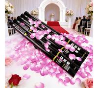 Cartucce Elettriche per Cannone di Coriandoli, Confezione da 26/50 Coriandoli Multicolori per Matrimoni ed Eventi, Nastro di Carta da 31,5 pollici Compatibile con Macchine a 2 e 4 Colpi Petals 26PCS