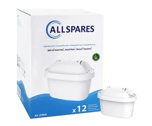 Cartucce filtranti AllSpares per caraffe d'acqua (x12) adatte a BRITA MAXTR M