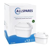 Cartucce filtranti AllSpares per caraffe idriche (x12) compatibili con BRITA MAX