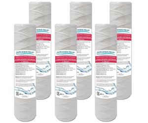 Cartucce Filtranti Filo Avvolto 10' Pollici micron 5 Set 6 Pezzi